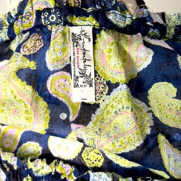 NEW! Free People Sundown Paisley Cotton Bodysuit Size Medium - Picture 10 of 12